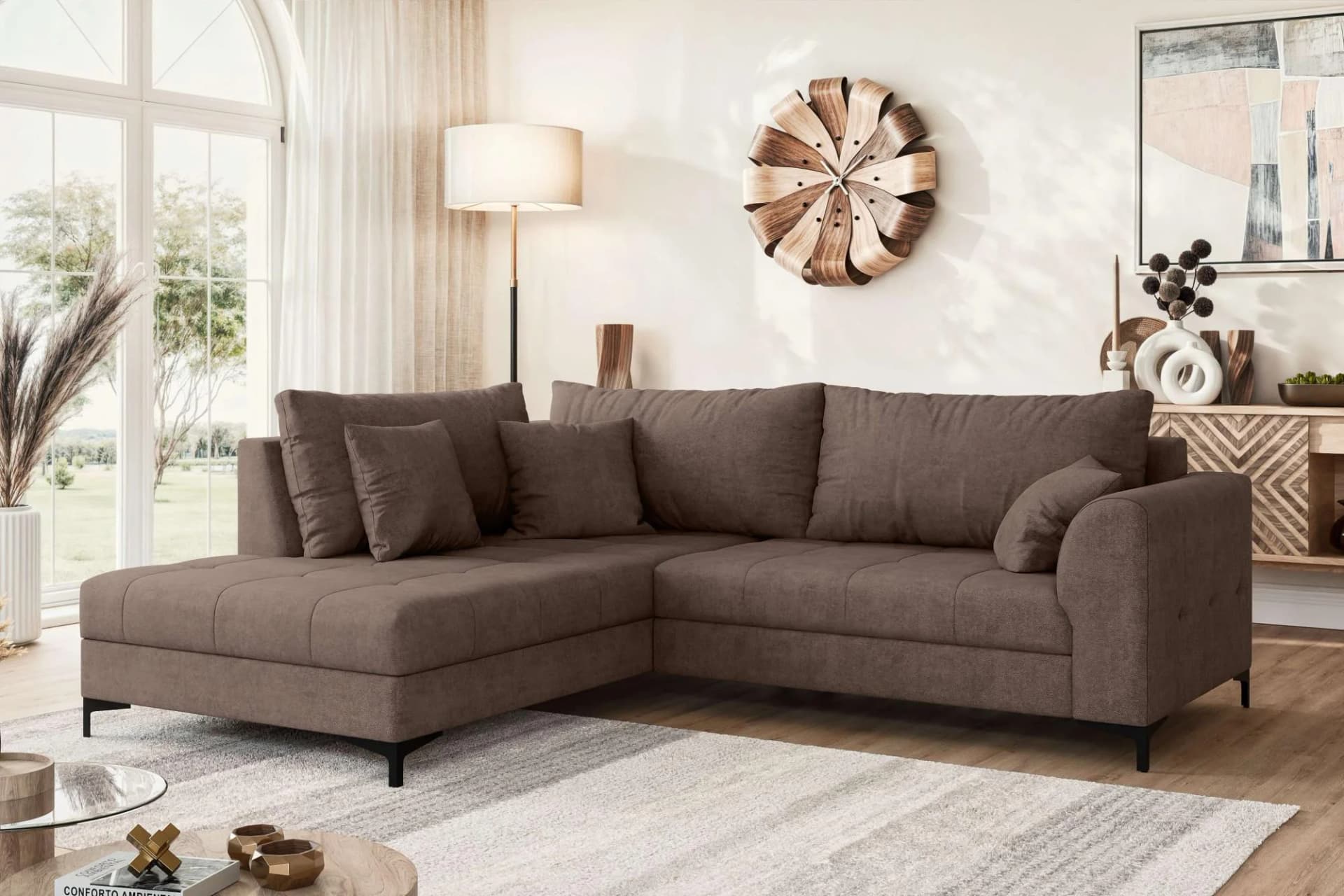 OTTO HOME Ecksofa LEEVKE Design-Sofa mit Ottomane