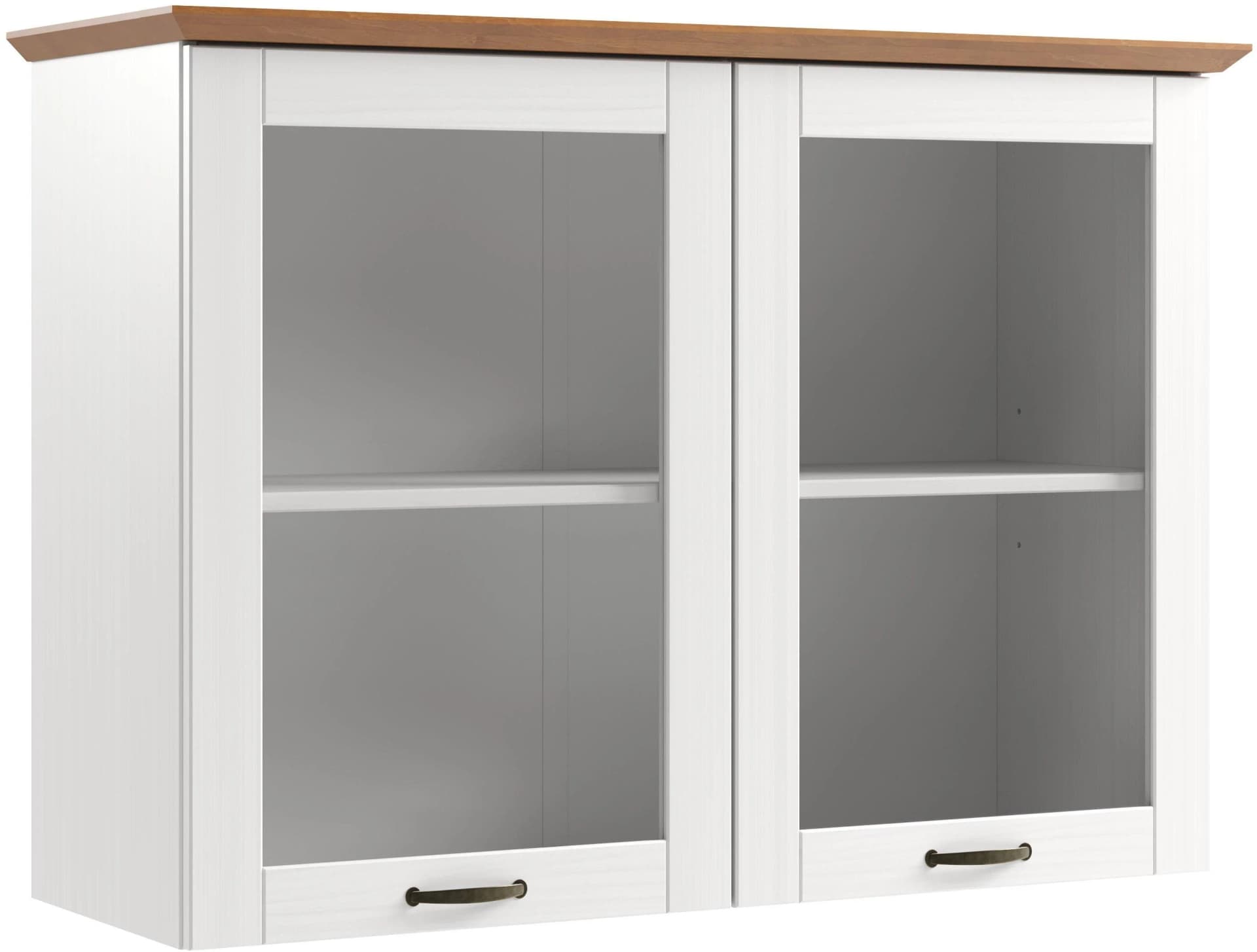 Hängeschrank HOME AFFAIRE Teramo Weiß/Honig Massivholz