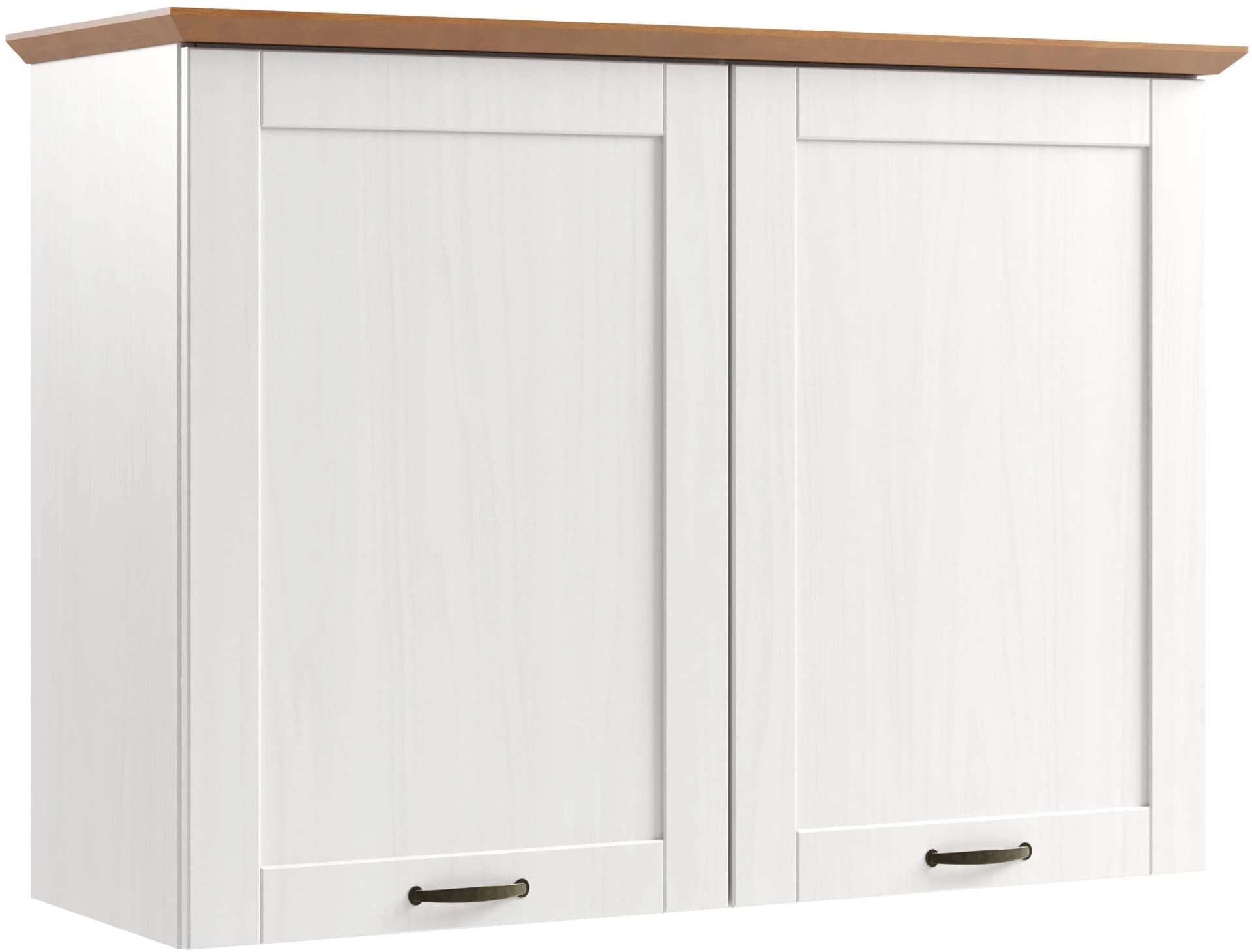 Hängeschrank HOME AFFAIRE Teramo Weiß/Honig Massivholz