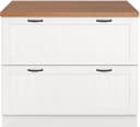 Unterschrank HOME AFFAIRE Teramo Weiß/Honig Massivholz Bild 3