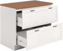 Unterschrank HOME AFFAIRE Teramo Weiß/Honig Massivholz Bild 4