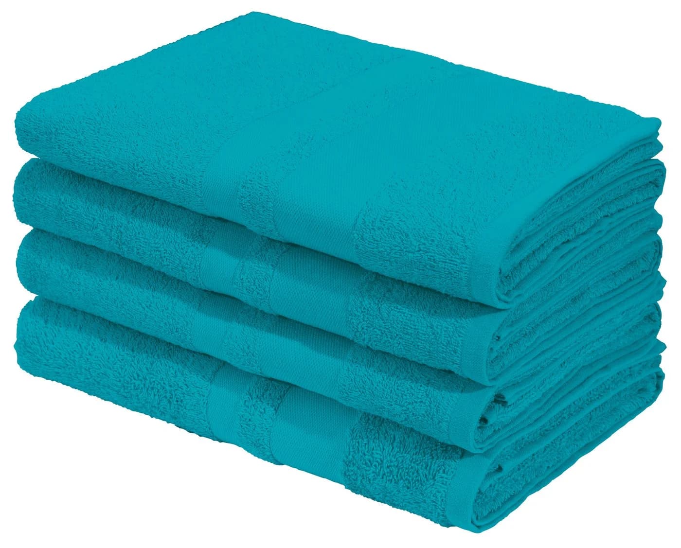 OTTO HOME Duschtücher Set 4-tlg. 70x140cm Baumwolle petrol - Bild 2