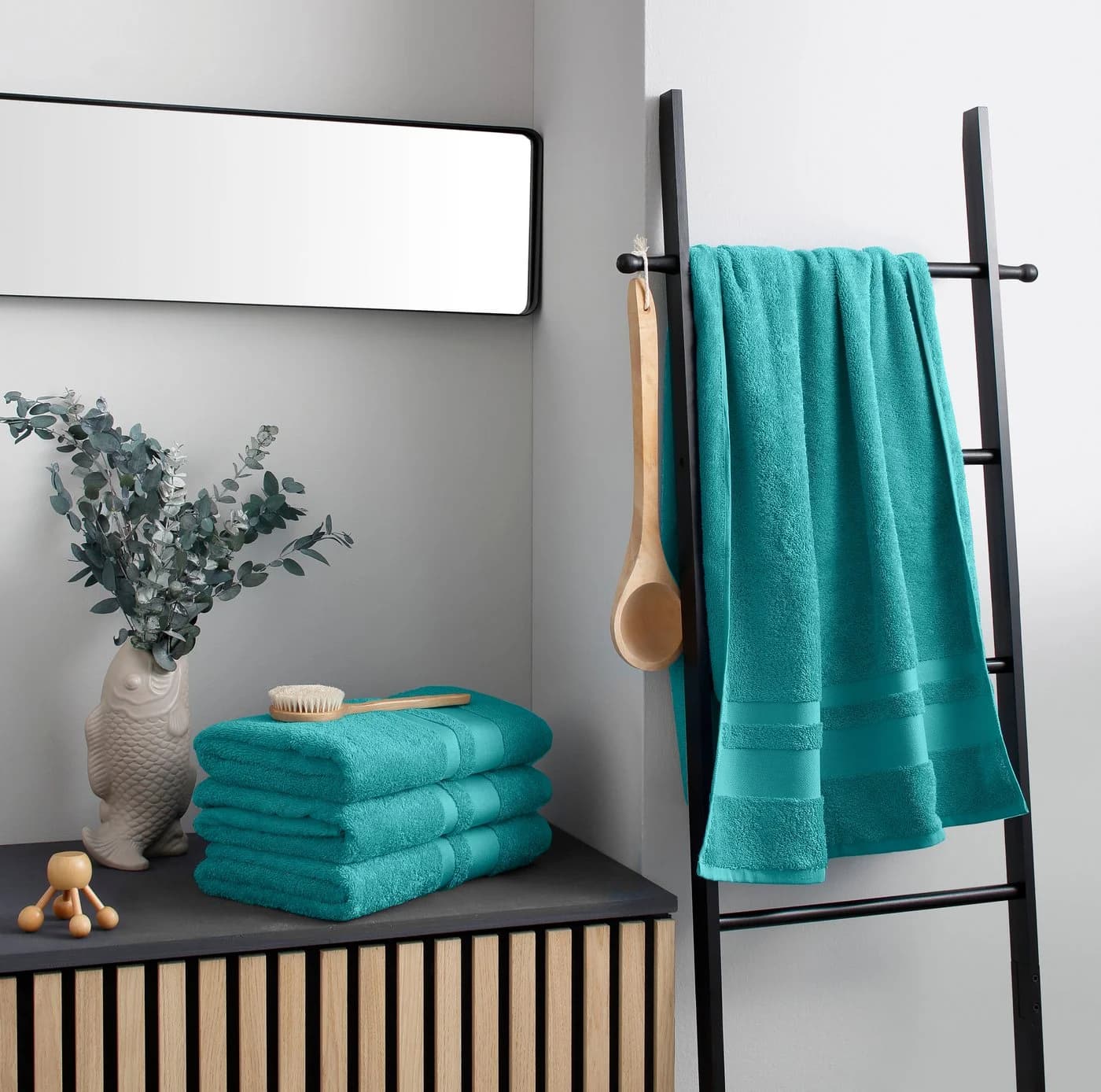OTTO HOME Duschtücher Set Vanessa 4-tlg. 70x140cm Baumwolle