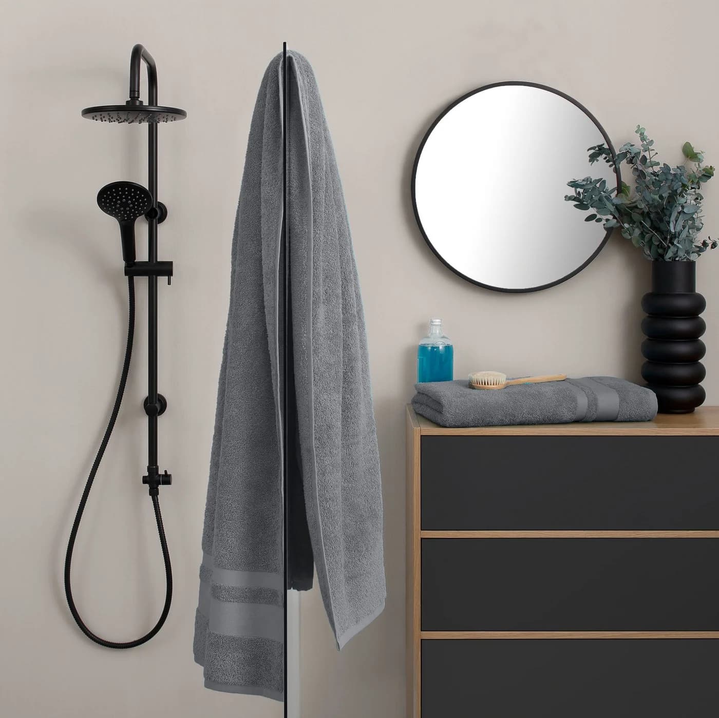 OTTO HOME Saunatuch Set Vanessa 2-tlg. Grau Premium - Bild 2