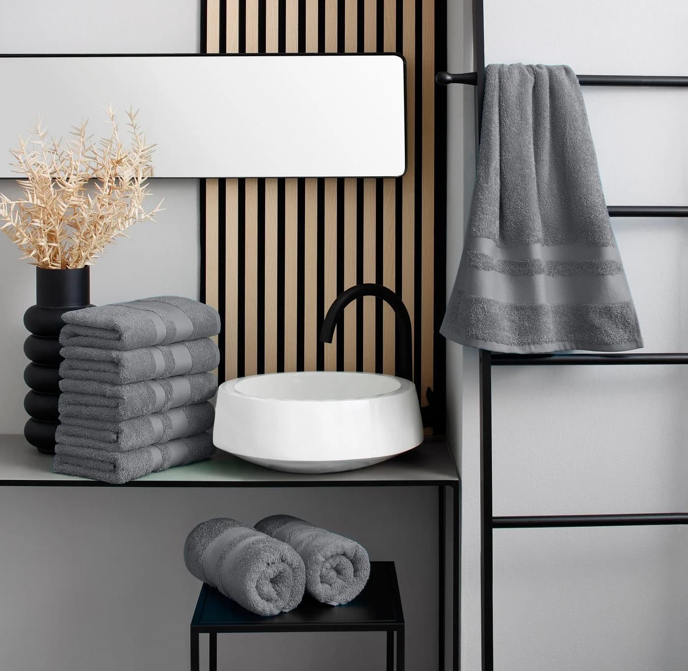OTTO home Handtücher Vanessa Set 8-tlg. 50x100cm 100% Baumwolle