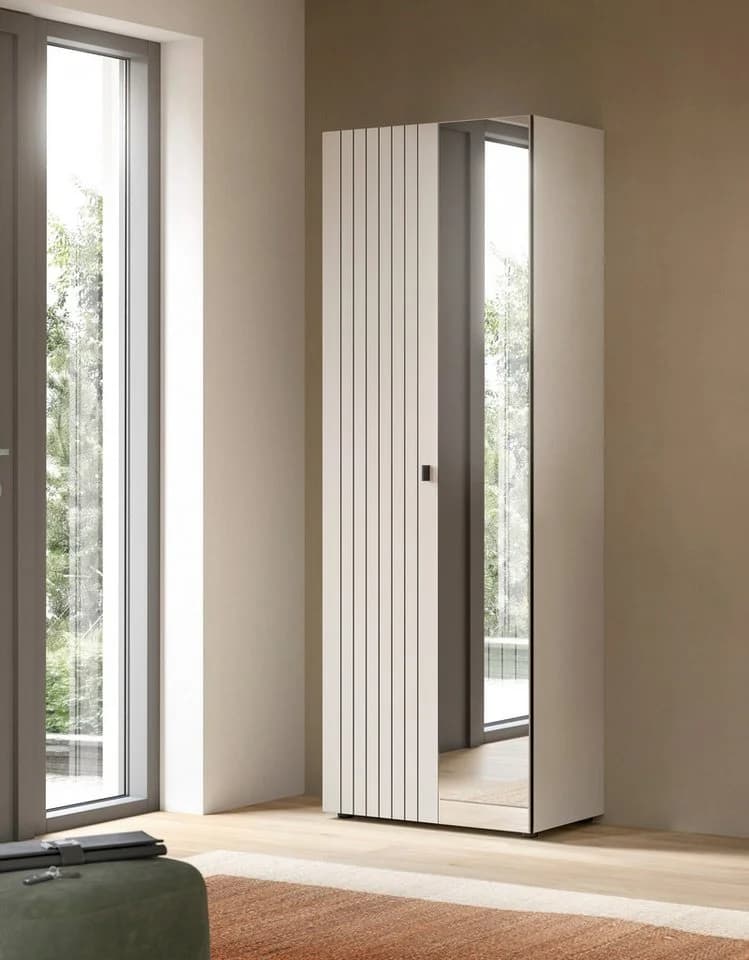 Garderobenschrank INOSIGN TATIO 192 cm Rillenoptik Spiegeltür
