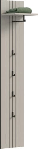 Garderobenpaneel INOSIGN TATIO Rillenfräsung 4 Haken 1 Kleiderstange 1 Ablageboden Bild 3