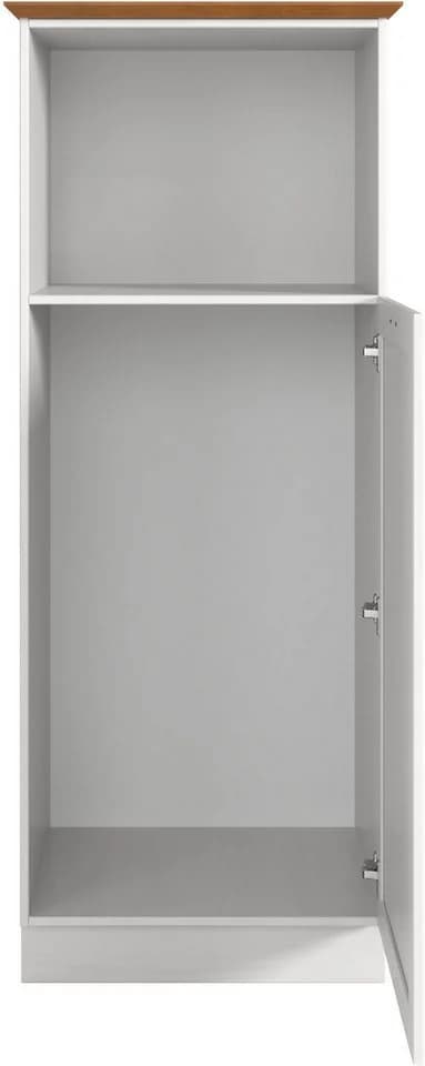 HOME AFFAIRE Teramo Backofen/Kühlumbauschrank weiß/honig Massivholz - Bild 4