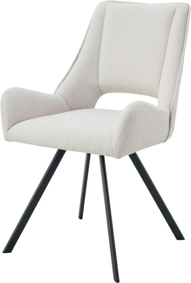 Home Affaire Esszimmerstuhl Brandon 2er Set schwarz matt creme - Bild 4