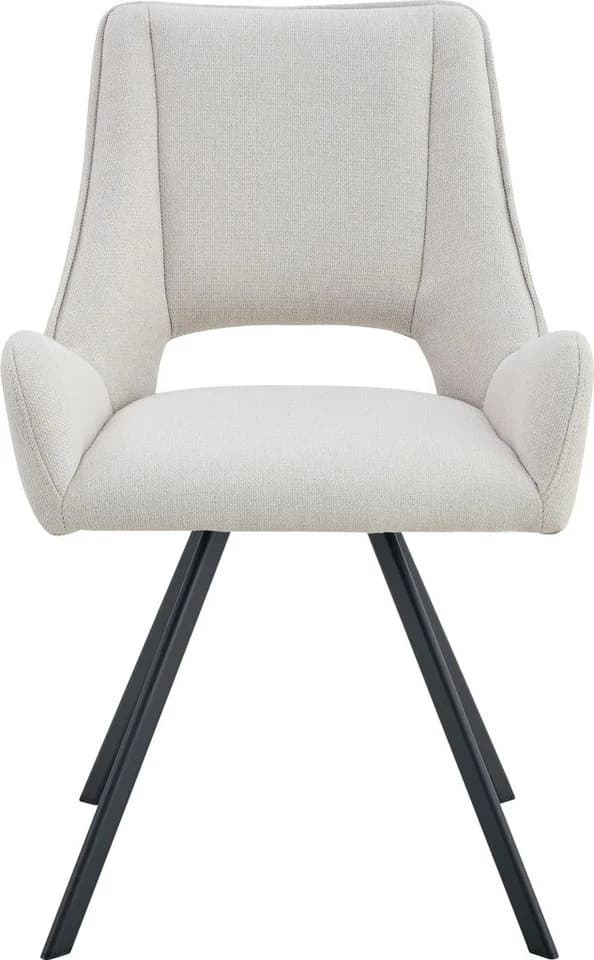 Home Affaire Esszimmerstuhl Brandon 2er Set schwarz matt creme - Bild 5