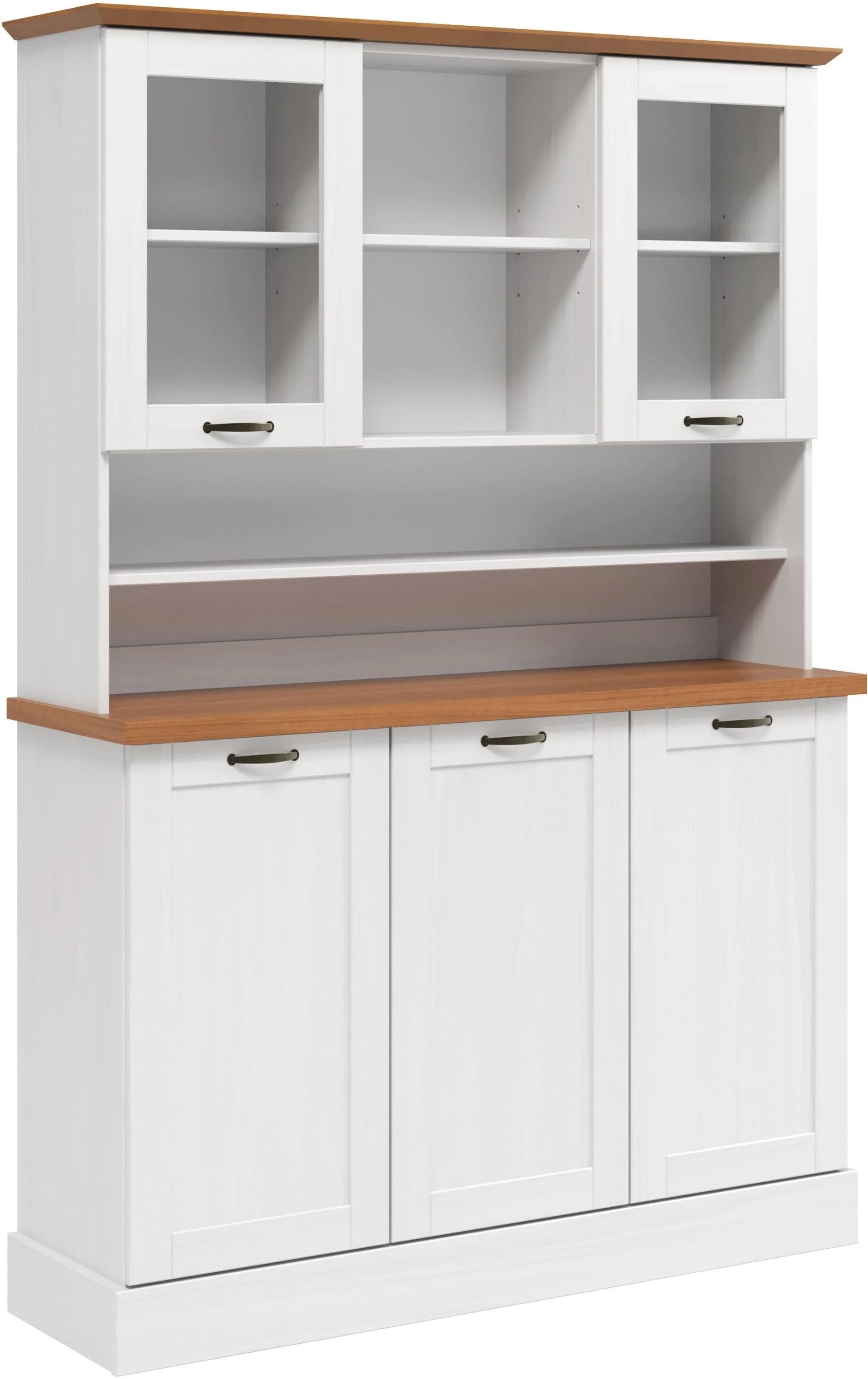 Küchenbuffet HOME AFFAIRE Teramo Weiß/Honig Massivholz