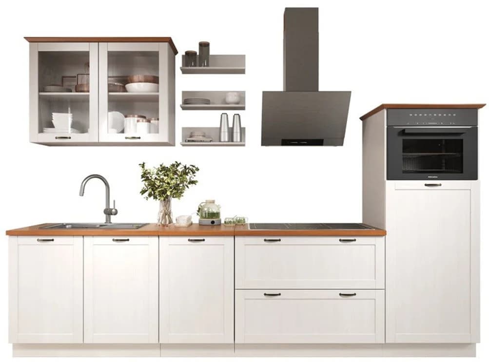 Home Affaire Küchenzeile Teramo Weiß Kiefer massiv - Bild 2