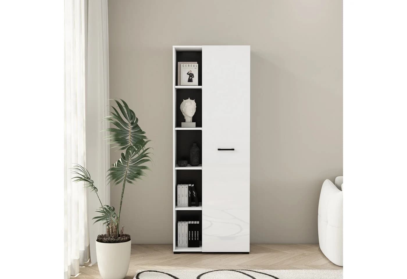 Aktenschrank OTTO HOME Moid Weiß Hochglanz - Bild 3