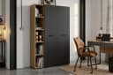 Computerschrank OTTO HOME Moid Schwarz mit Tastaturauszug Bild 1