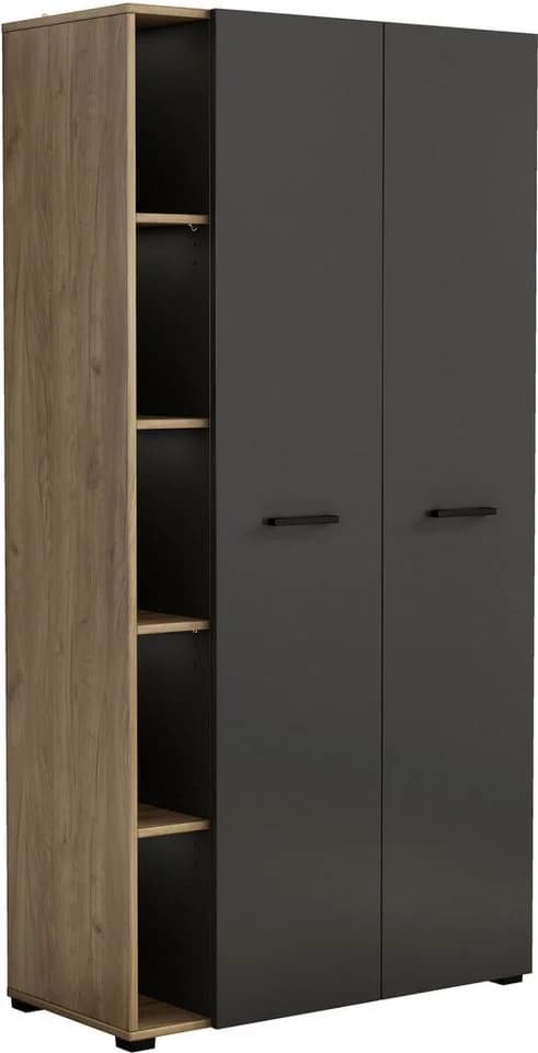 Computerschrank OTTO HOME Moid Schwarz mit Tastaturauszug - Bild 2