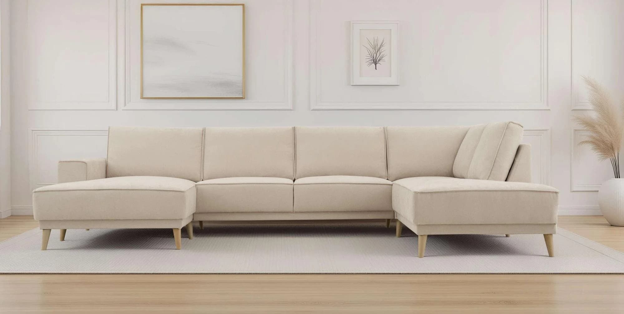 Wohnlandschaft OTTO HOME Oland Skandi Beige U-Form
