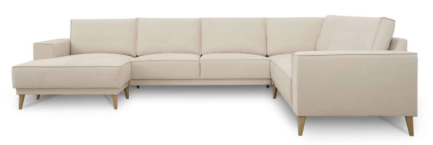 Wohnlandschaft OTTO HOME Oland Skandi Chenille-Stoff Beige U-Form