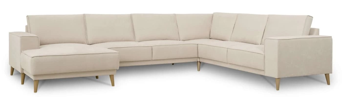 Wohnlandschaft OTTO HOME Oland Skandi Chenille-Stoff Beige U-Form - Bild 5