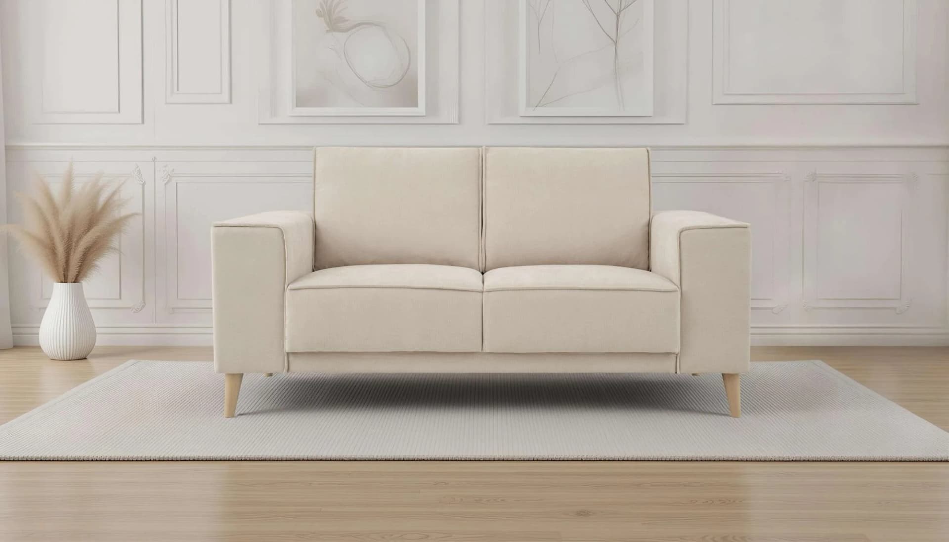 OTTO HOME Oland Skandi 2-Sitzer Sofa Beige