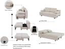 Schlafsofa OTTO HOME ONNIKO Cord Creme Bild 3