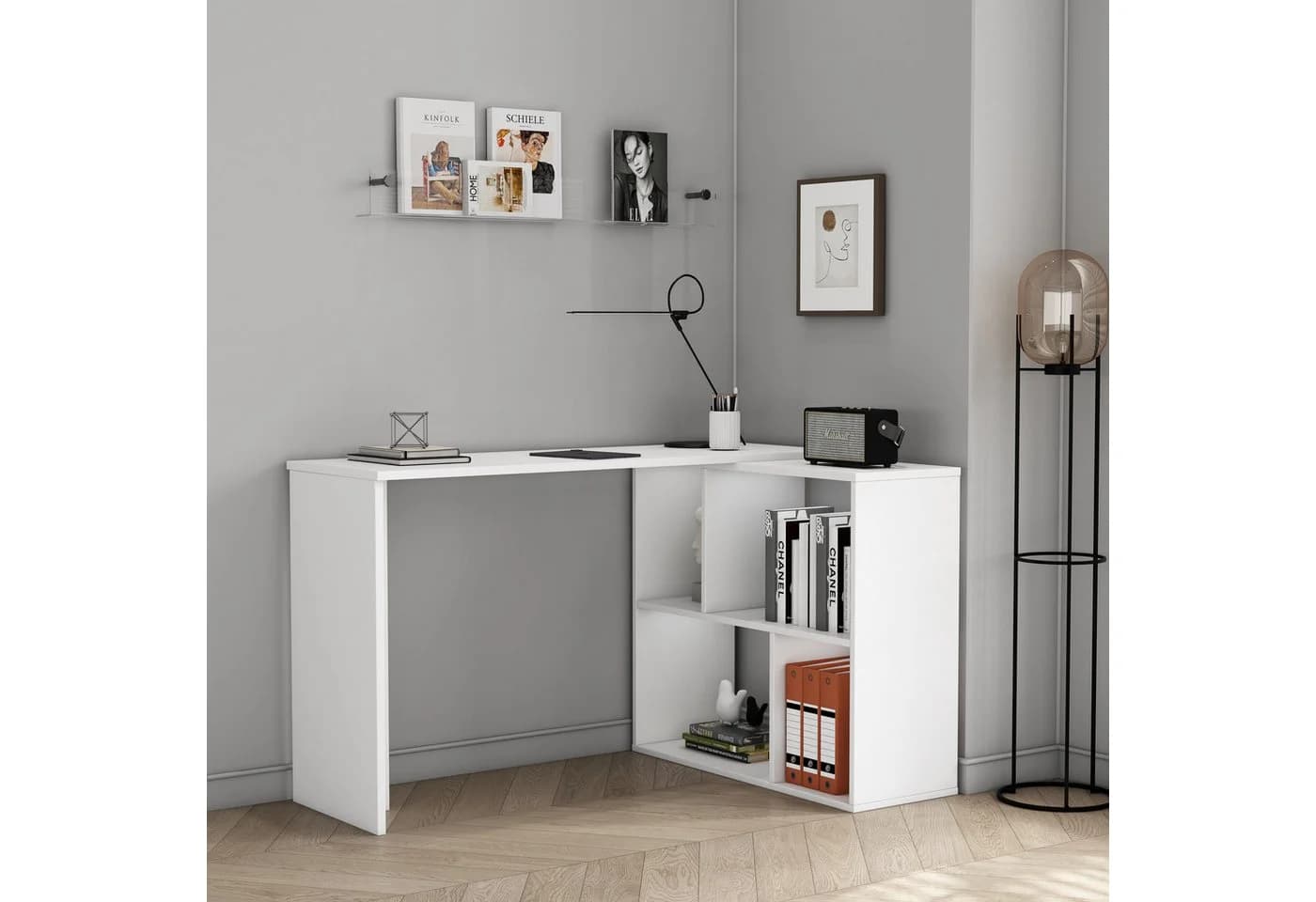 Eckschreibtisch OTTO HOME Jaaron Weiß - Bild 5