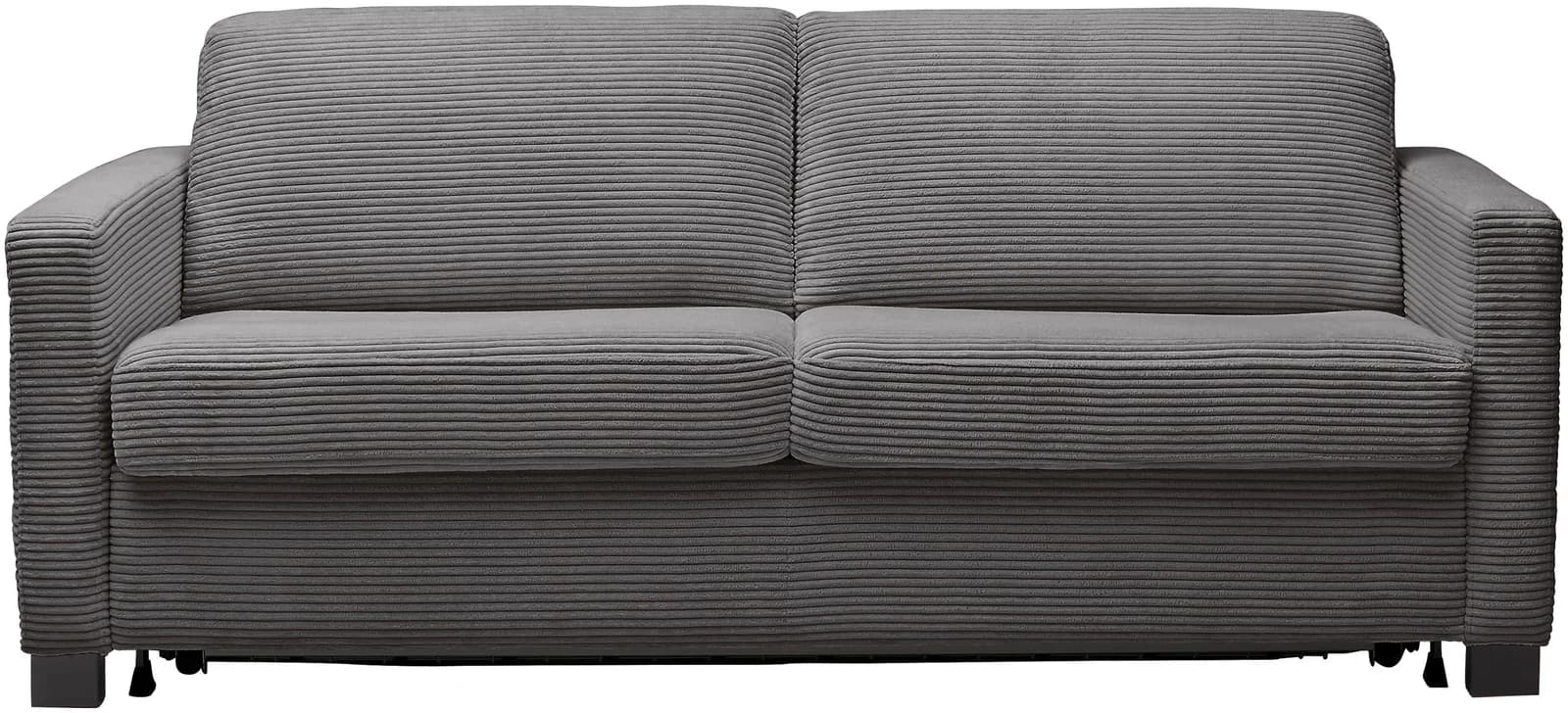 HOME AFFAIRE Schlafsofa Vionelle 2,5-Sitzer Kaltschaummatratze Schwarz/Grau