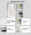 Mehrzweckschrank INOSIGN Stauraumschrank Weiß Hochglanz Bild 4