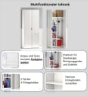 Mehrzweckschrank INOSIGN Stauraumschrank Weiß Hochglanz Bild 4