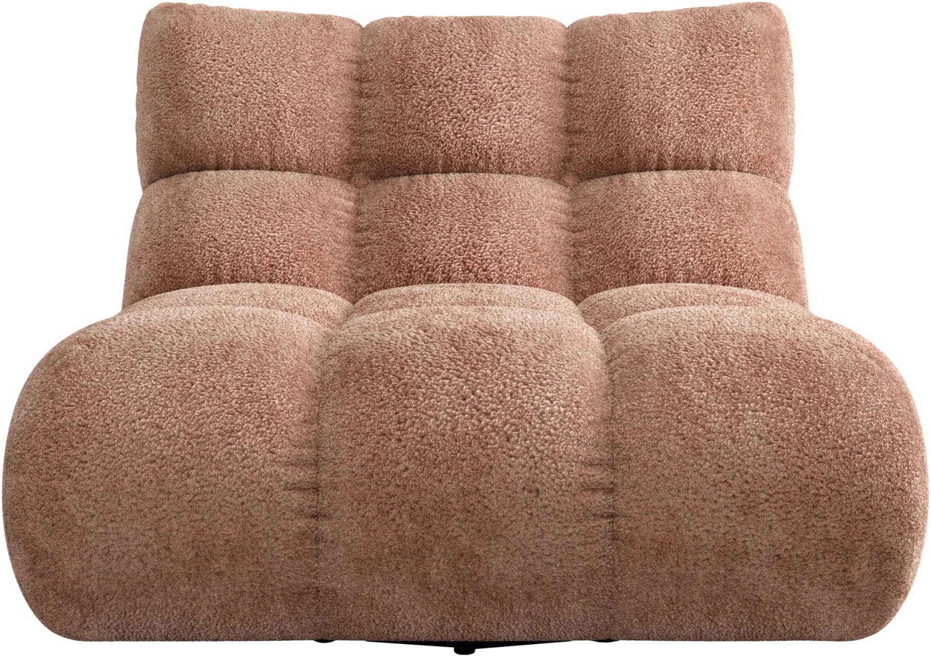 HOME AFFAIRE 1,5-Sitzer Cozy Bubble 360° drehbarer Sessel Rosewood
