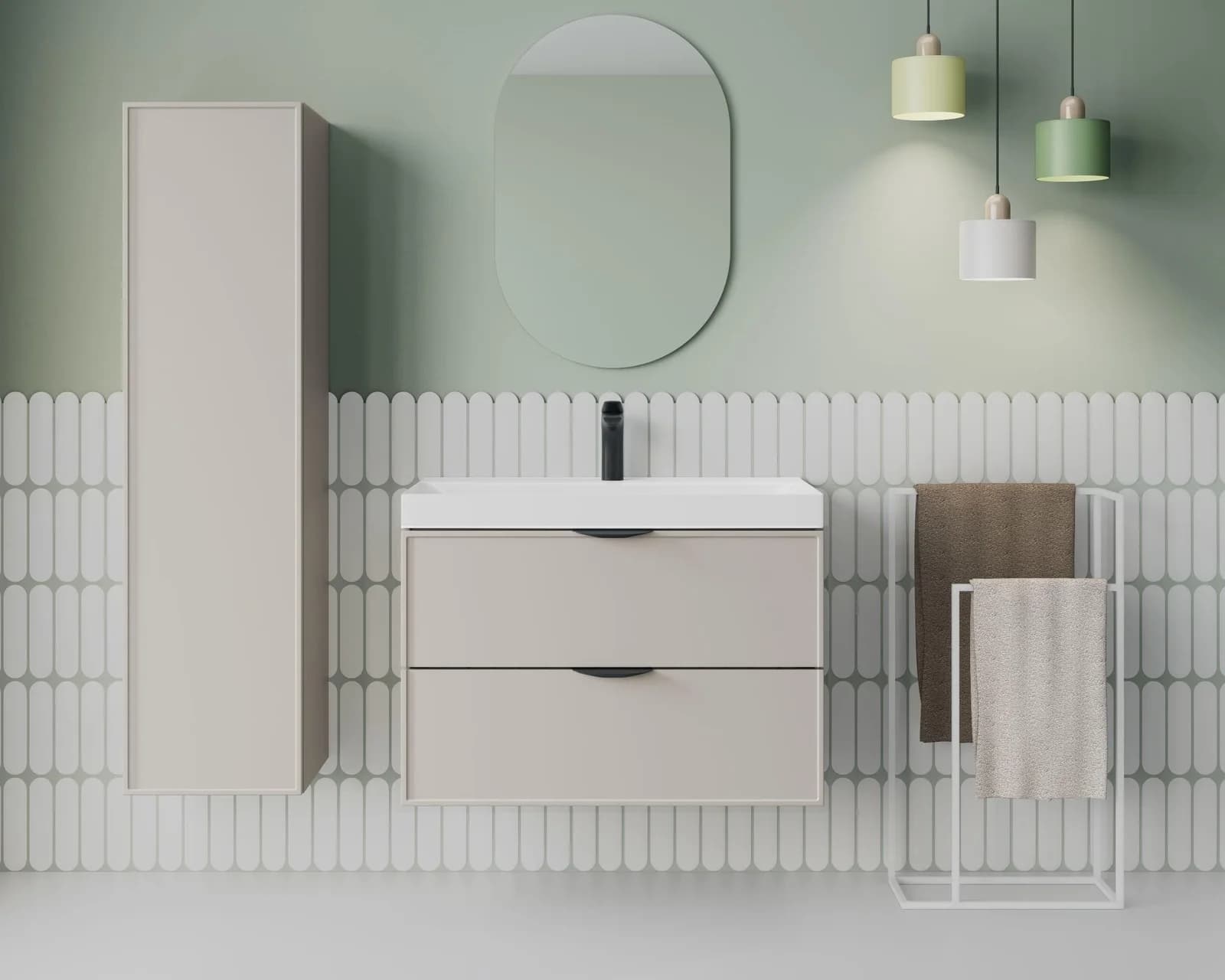 Welltime Hängeschrank Flow Simple Cashmere
