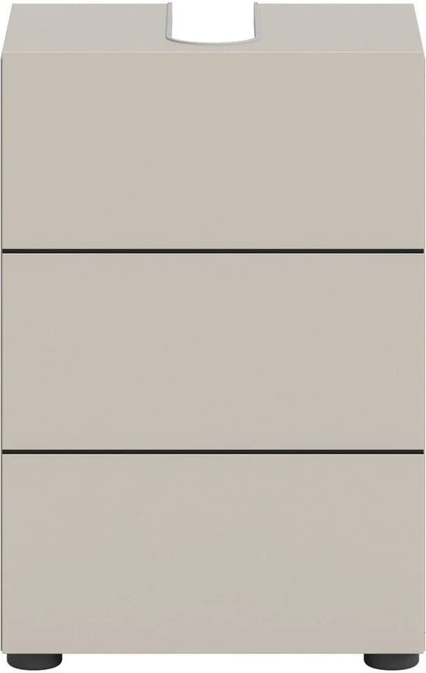 Welltime Waschbeckenunterschrank BIEL 38 cm 1 Tür 2 Fächer Kashmir Nachbildung Schwarz - Bild 3