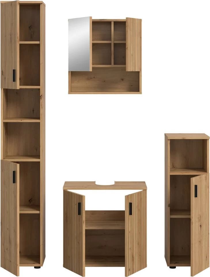 WELLTIME Badmöbel-Set MANI 4-tlg. Artisan Oak Nachbildung - Bild 4