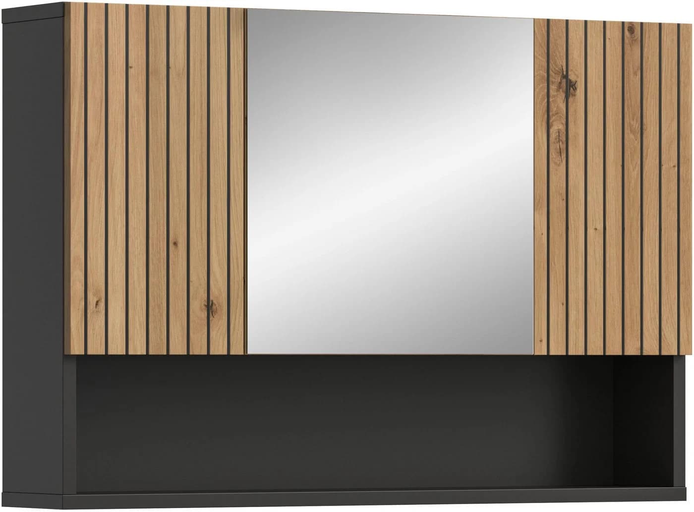 Welltime Spiegelschrank MANI Basalt Nachbildung Artisan Oak Nachbildung - Bild 2