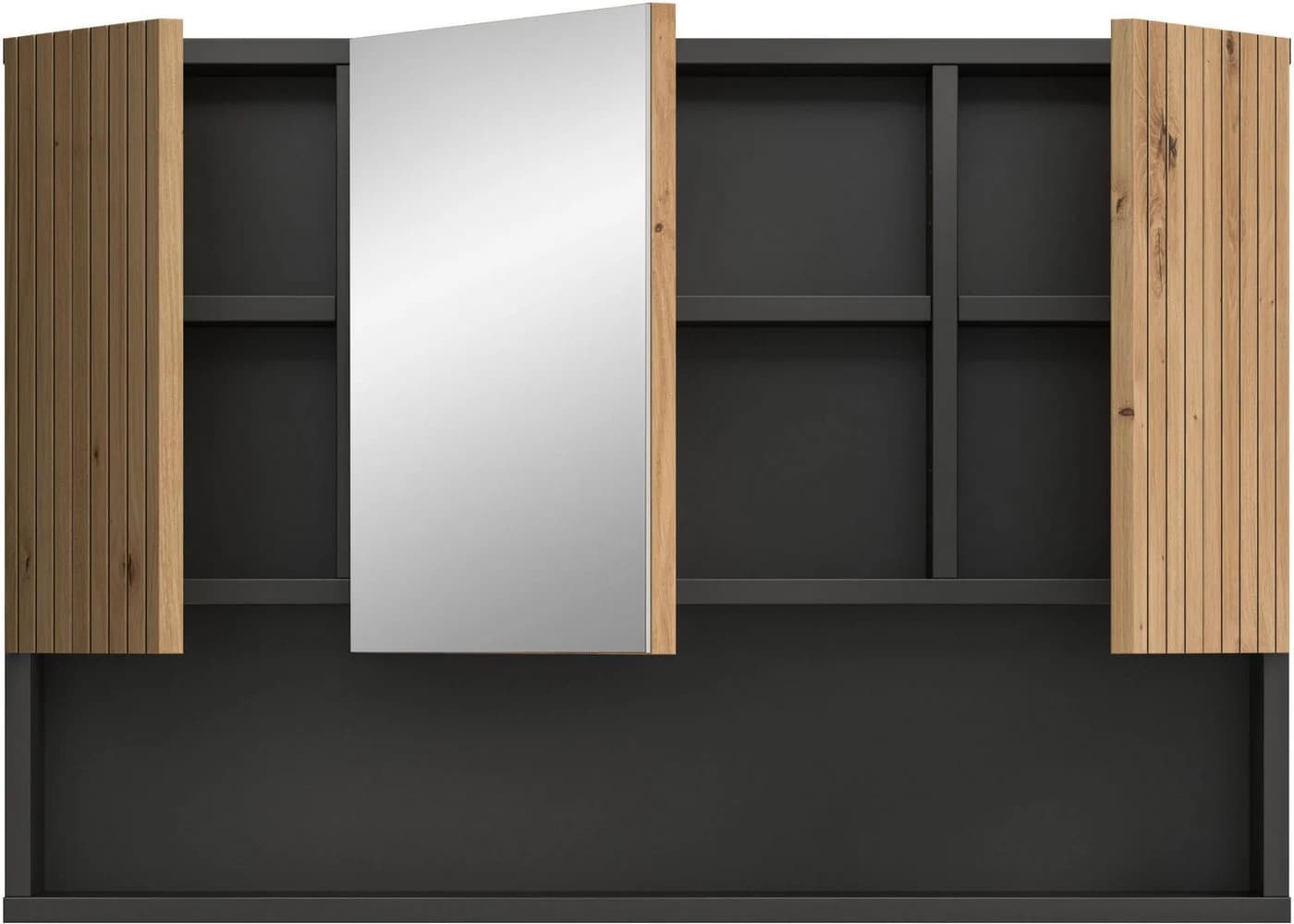 Welltime Spiegelschrank MANI Basalt Nachbildung Artisan Oak Nachbildung - Bild 4