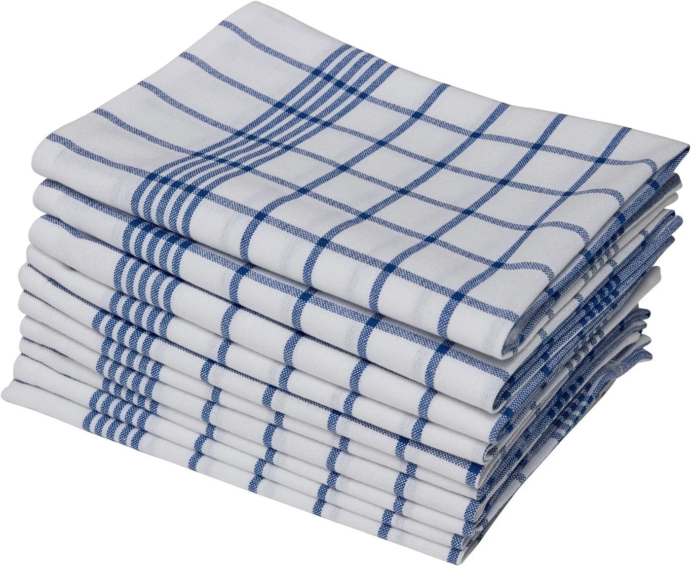 OTTO HOME Geschirrtuch-Set Vivianne Blau/Weiß 100% Baumwolle 10er-Set