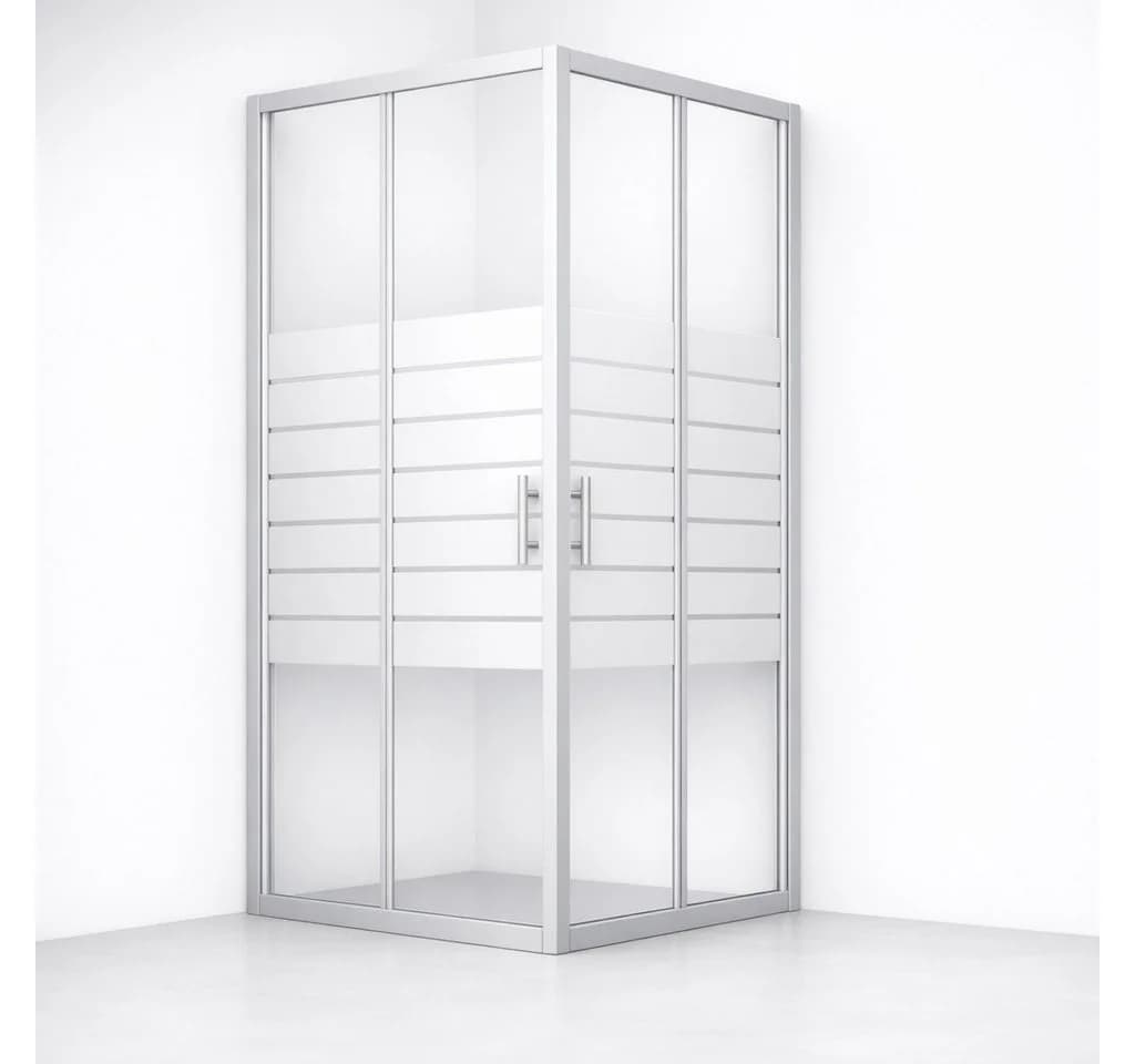 WELLTIME Eckdusche New Trento 80x80 cm 195 cm Hoch - Bild 2