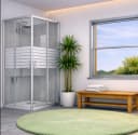 WELLTIME Eckdusche New Trento 80x80 cm 195 cm Hoch Bild 4