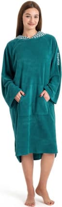 KANGAROOS Badeponcho Dalia smaragd Veloursfrottier Gr. L Bild 5