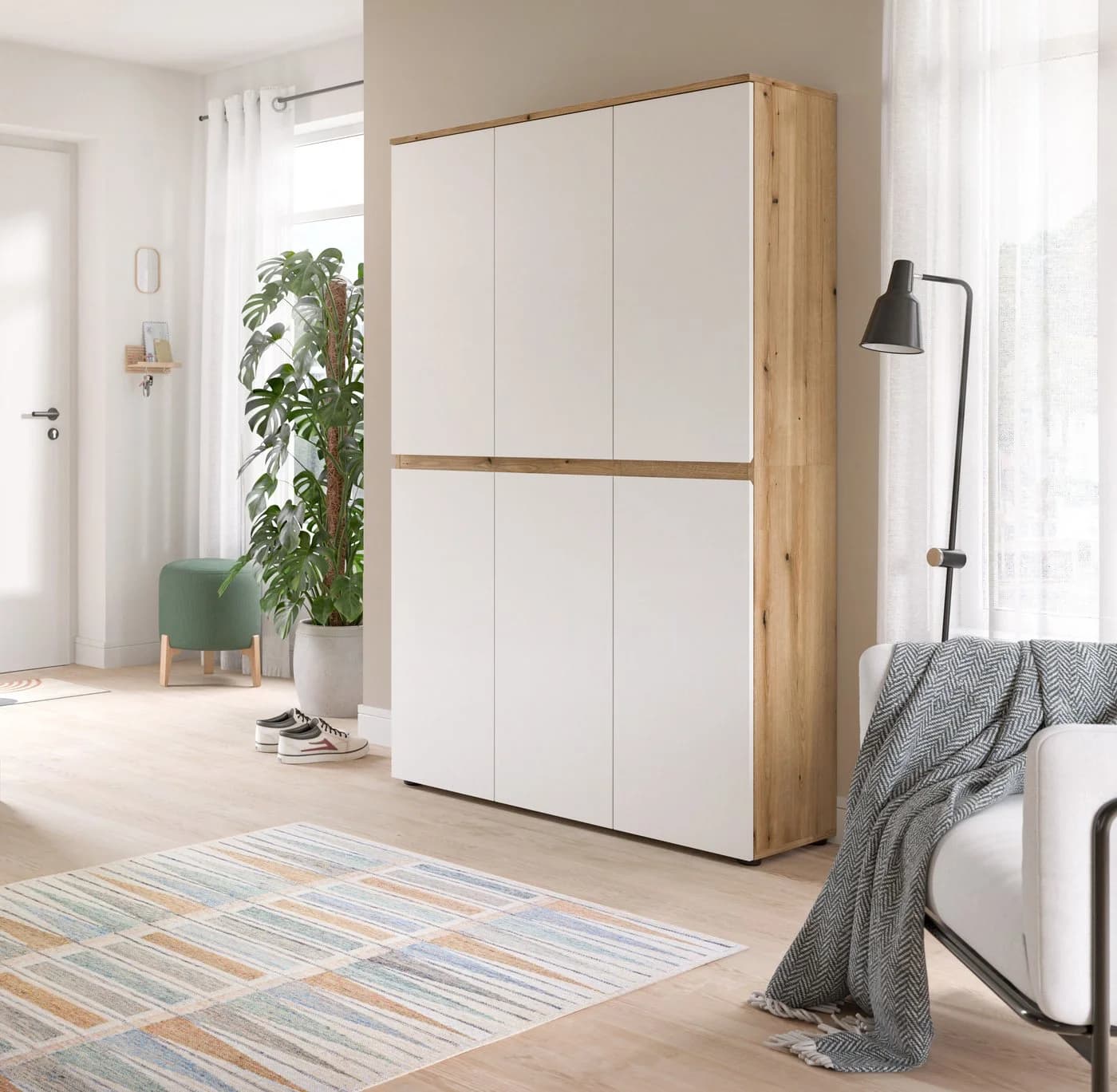 INOSIGN Mehrzweckschrank CIPELA Evoke Oak Nachbildung Weiß