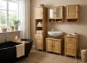 Hochschrank OTTO HOME "Rauna" Natur Massivholz Bild 1