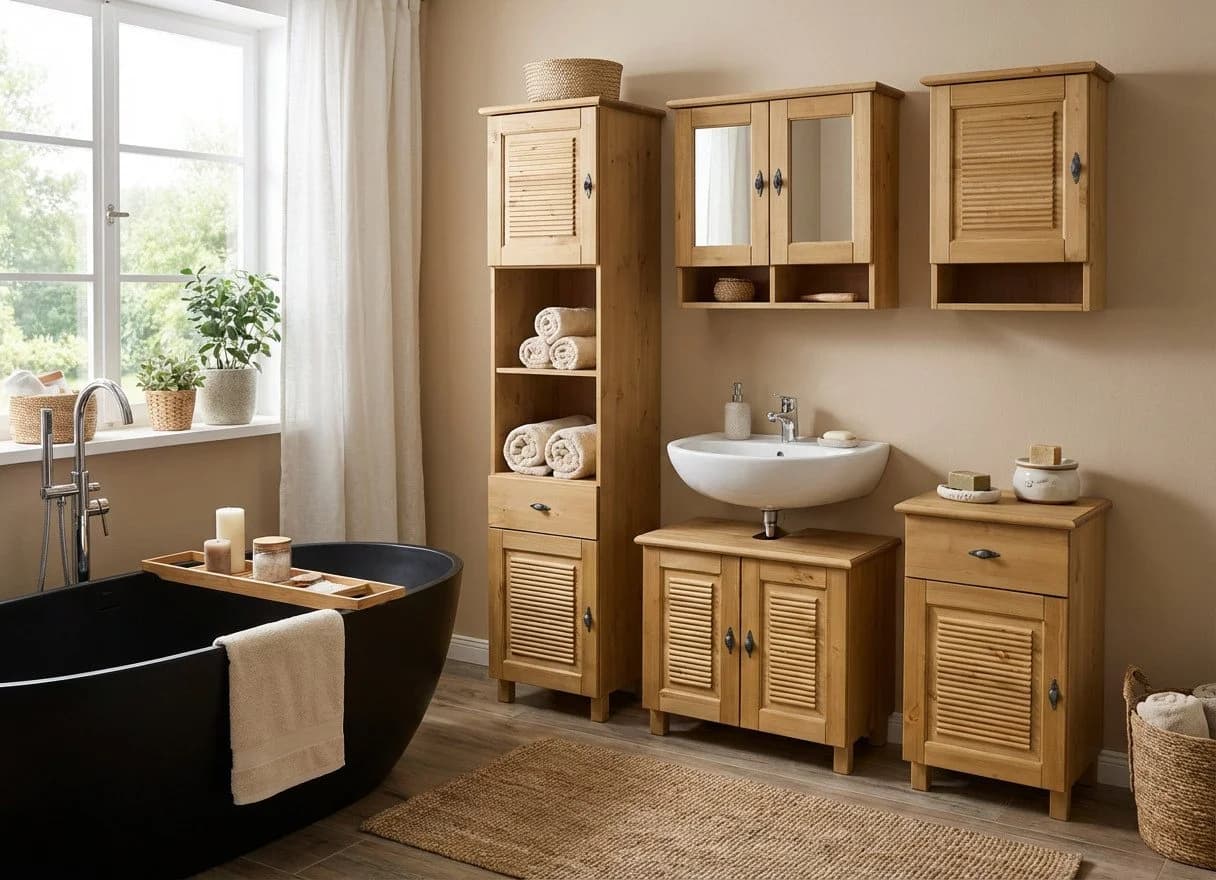 Hochschrank OTTO HOME "Rauna" Natur Massivholz