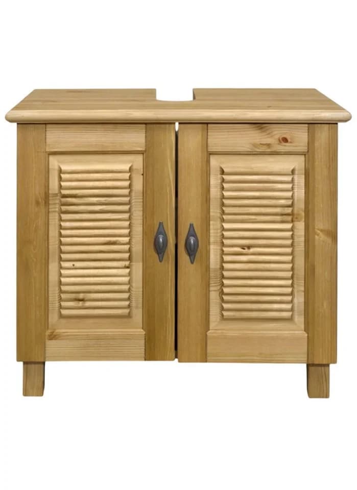 Waschbeckenunterschrank HOME AFFAIRE Rauna Massivholz Kiefer - Bild 4