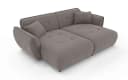 Big-Sofa HOME AFFAIRE Mirelda Design-Sofa mit Steppungen, extra tief, 251 cm, taupe Bild 1