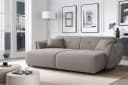 Big-Sofa HOME AFFAIRE Mirelda Design-Sofa mit Steppungen, extra tief, 251 cm, taupe Bild 4