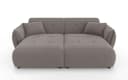 Big-Sofa HOME AFFAIRE Mirelda Design-Sofa mit Steppungen, extra tief, 251 cm, taupe Bild 5