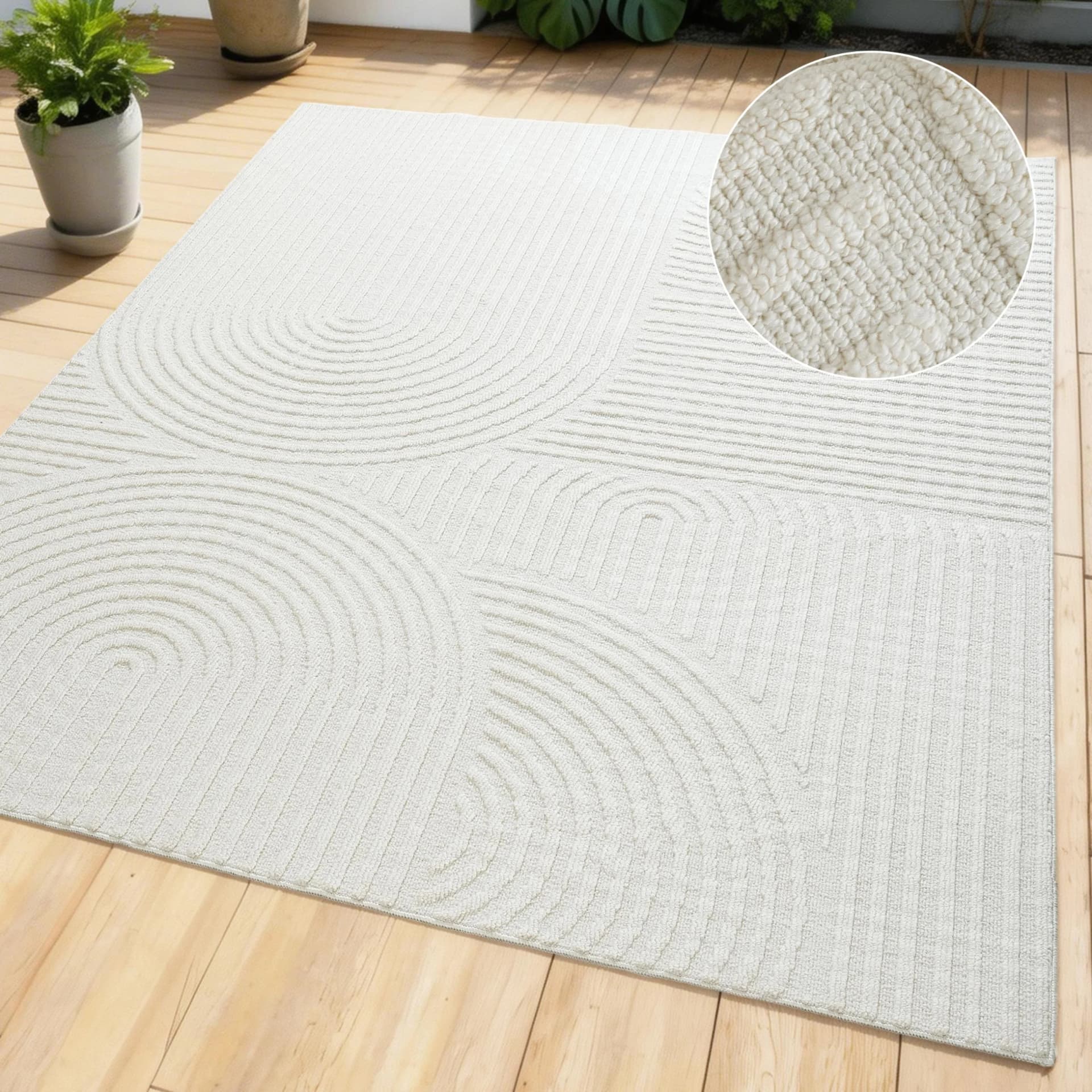 OTTO HOME Teppich Jola In- und Outdoor Hoch-Tief-Design Scandi