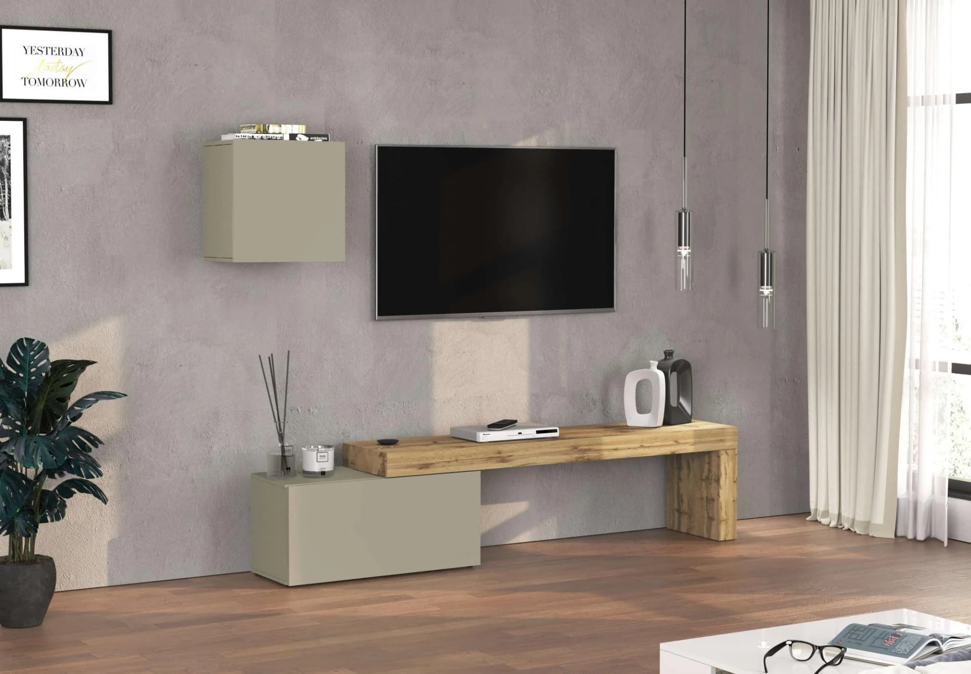 Inosign TV-Wand Chronos TV-Set Wohnwand Elemente frei platzierbar