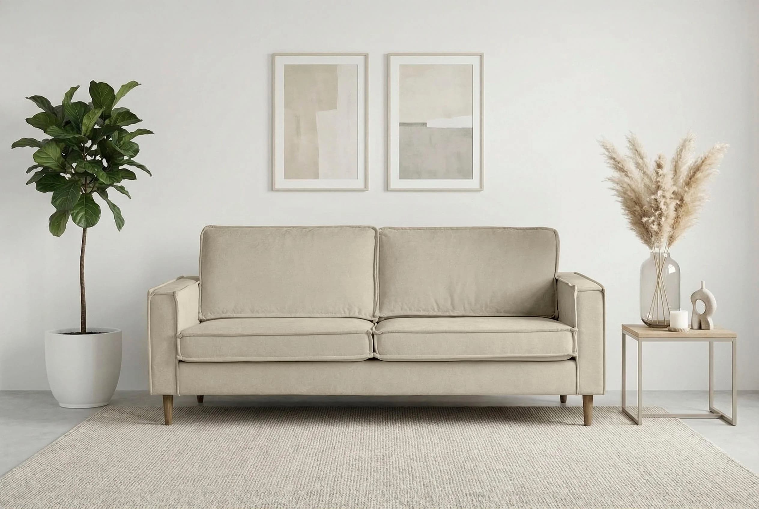 3-Sitzer Sofa HOME AFFAIRE Pinto Skandi 206 cm Chenille