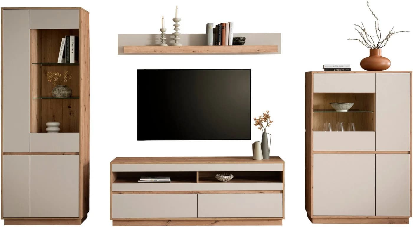 Moderne Wohnwand aus FSC®-zertifiziertem Holzwerkstoff - Bild 4
