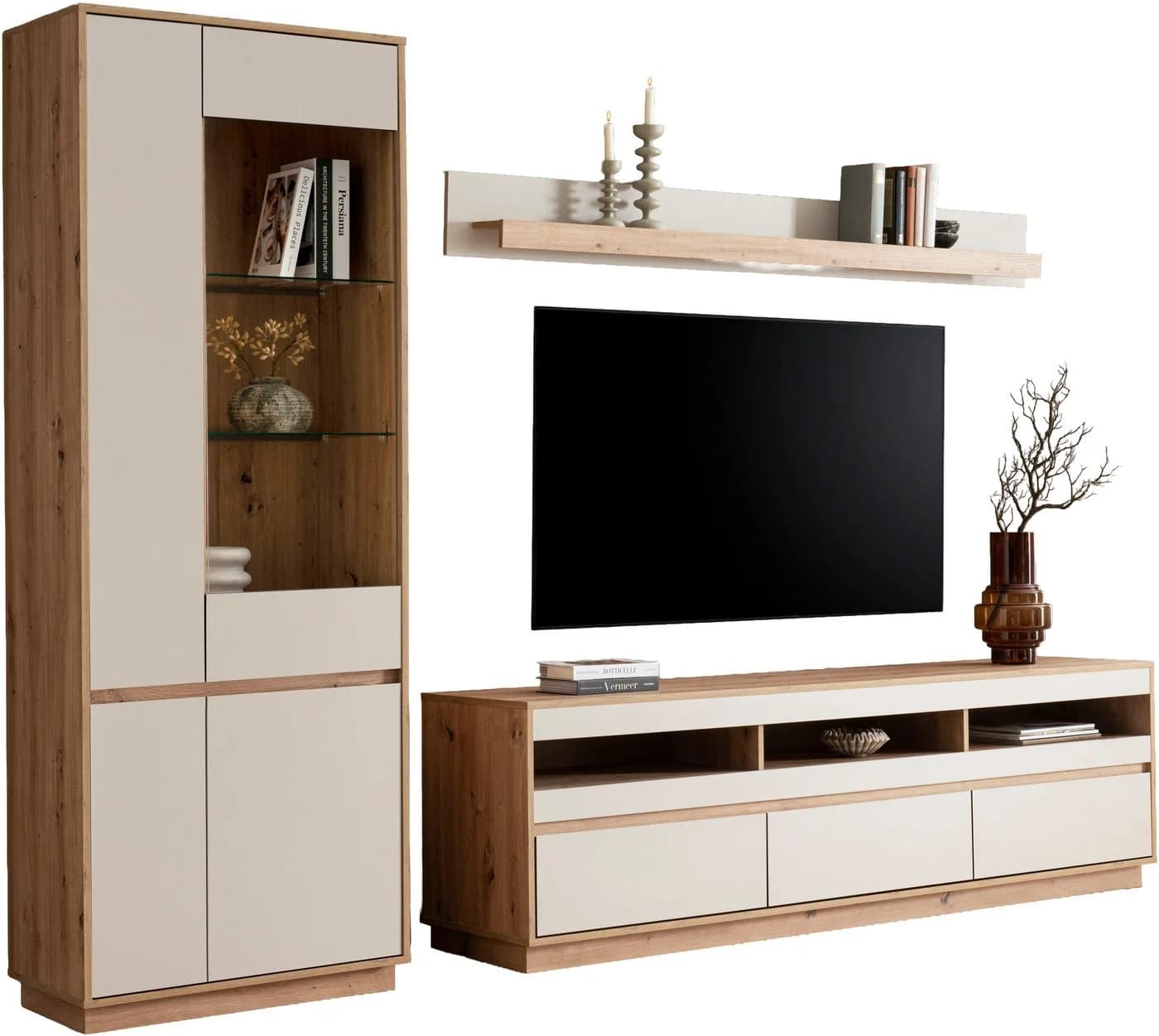 Moderne Wohnwand aus FSC®-zertifiziertem Holzwerkstoff - Bild 3